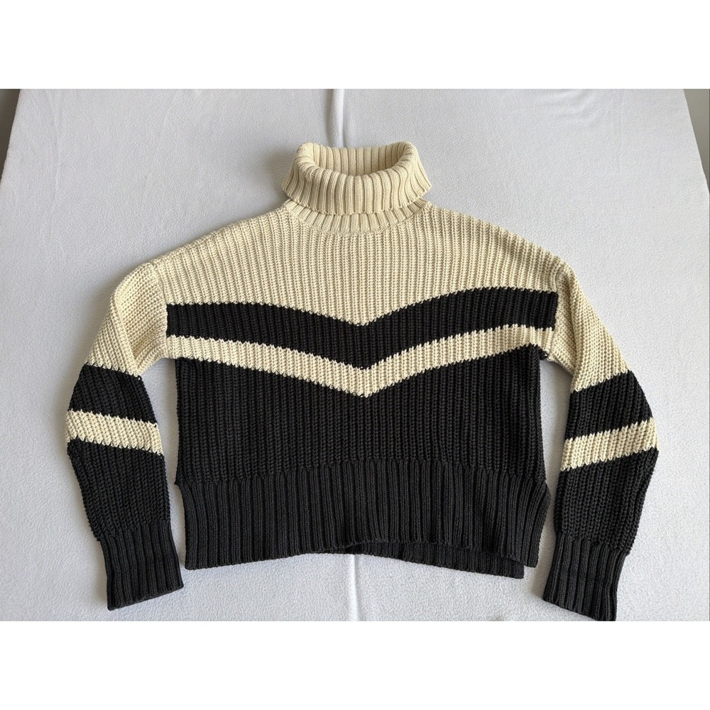 Veronica Beard Toril Sweater Size S Charcoal Cotton Cashmere Blend Cozy Designer